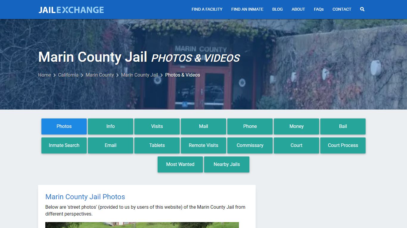 Photos & Videos - Marin County Jail, CA - Jail Exchange